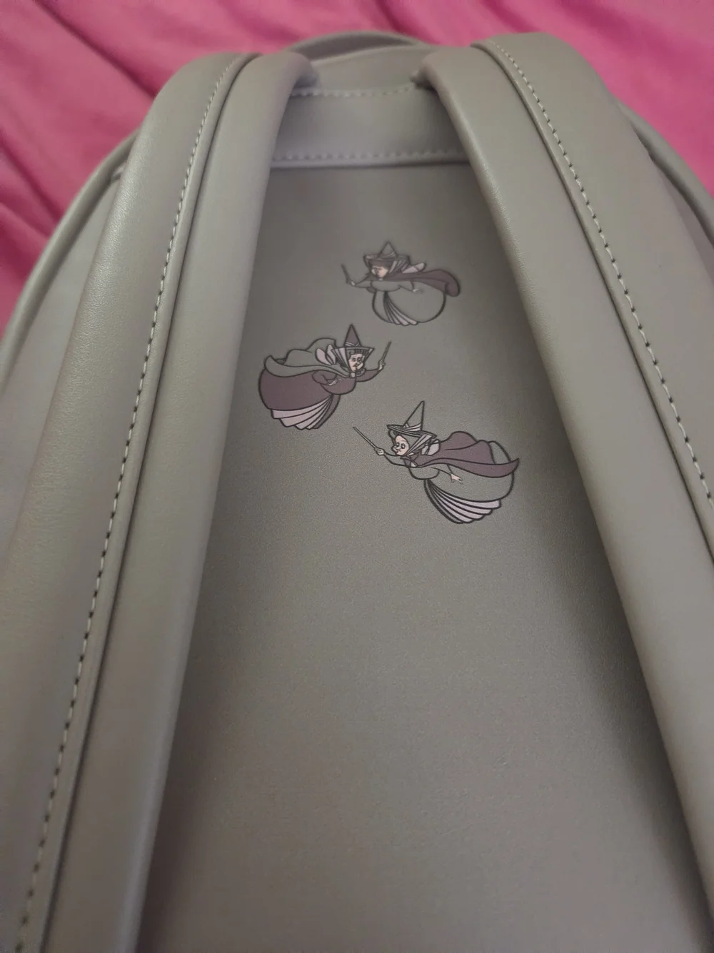 Loungefly Disney Maleficent & Aurora Mini Backpack - Taupe